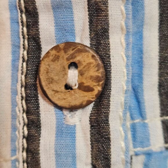 We The Free Woman Shirt/Dress Stripe XL Coastal Boho Oversized Romantic Western - Picture 9 of 16